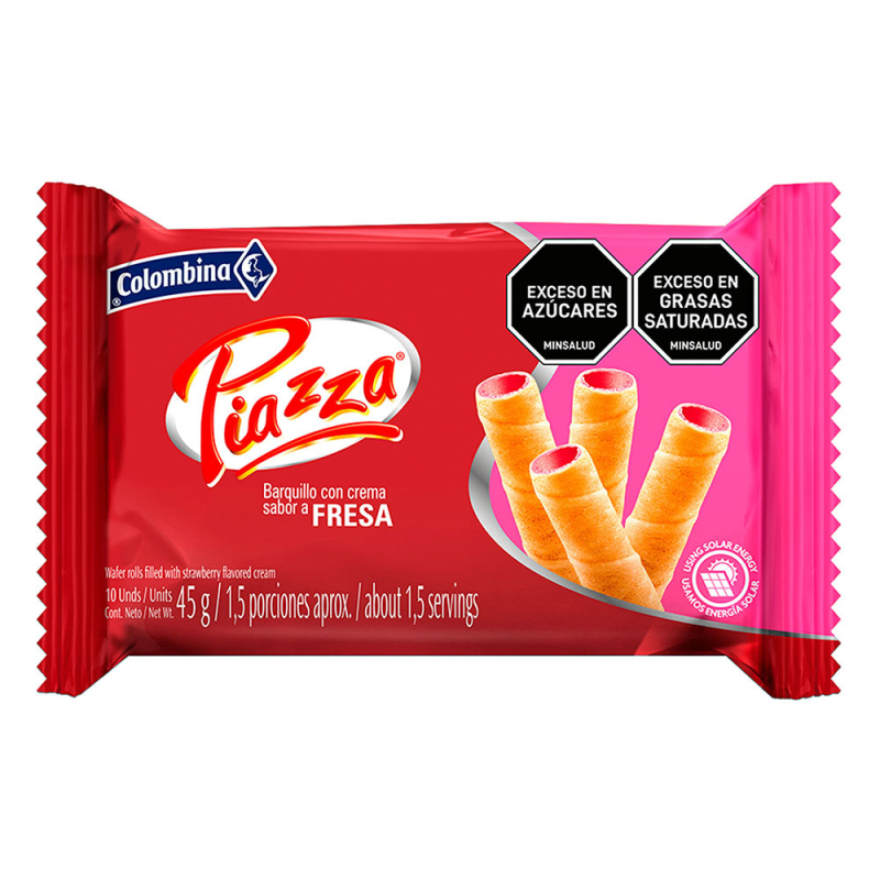 Barquillo Piazza Fresa 45 Gr