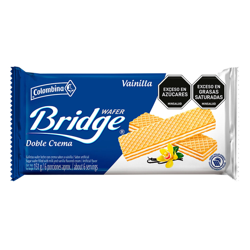 Galleta Bridgex151g Wafer Vain-leche