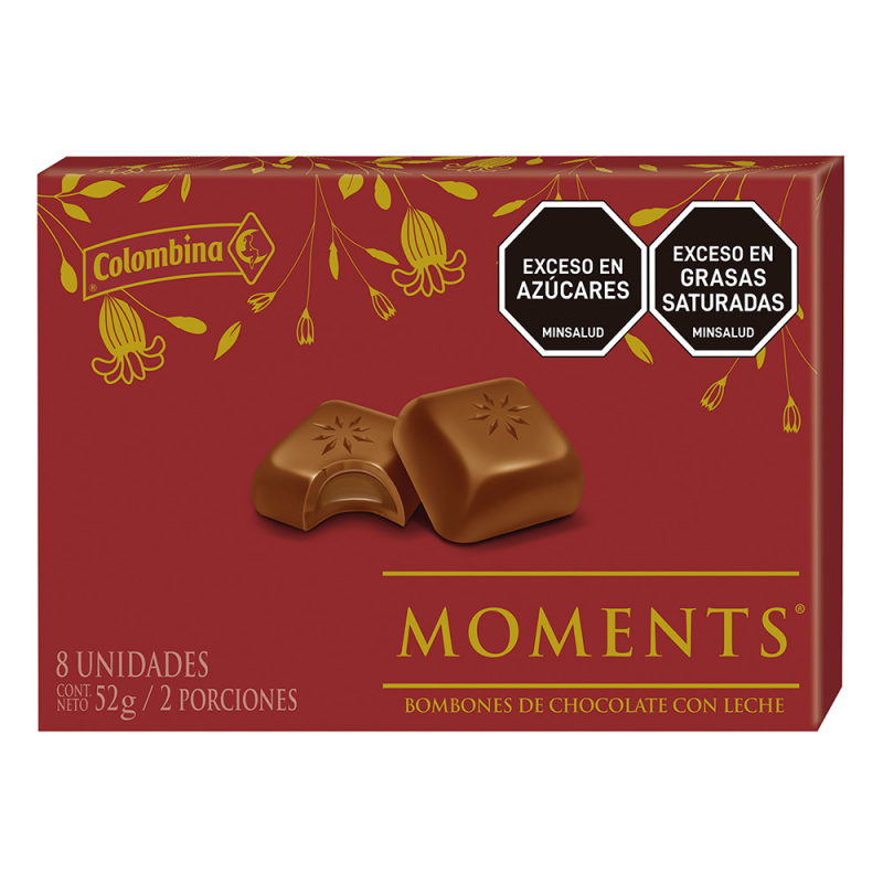 Chocolate Colombina Moments Premium Estuche 52 Gr