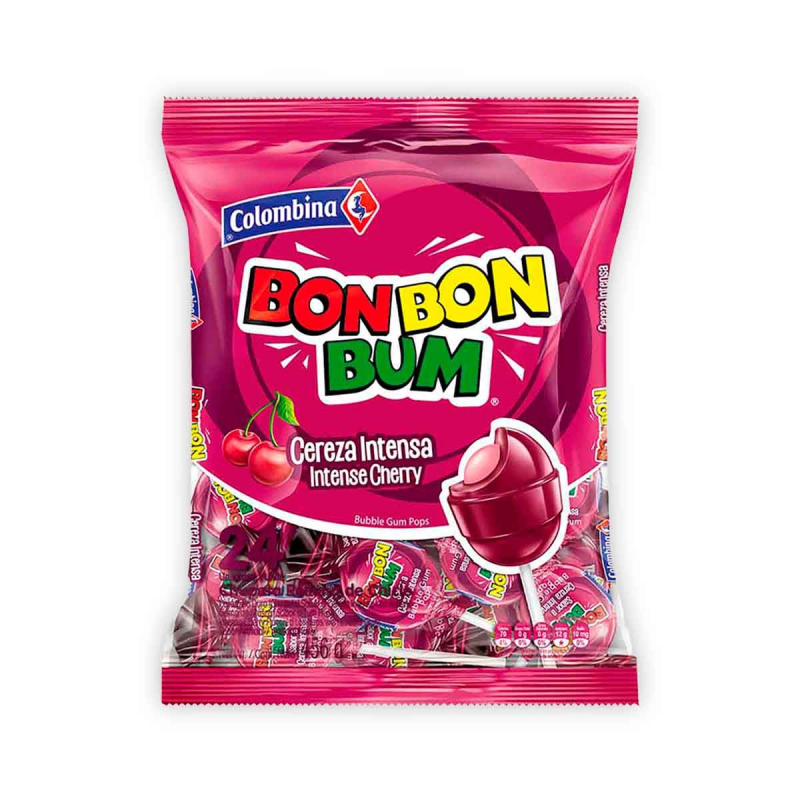 Bom Bom Bum Colombina Cereza 24 Und