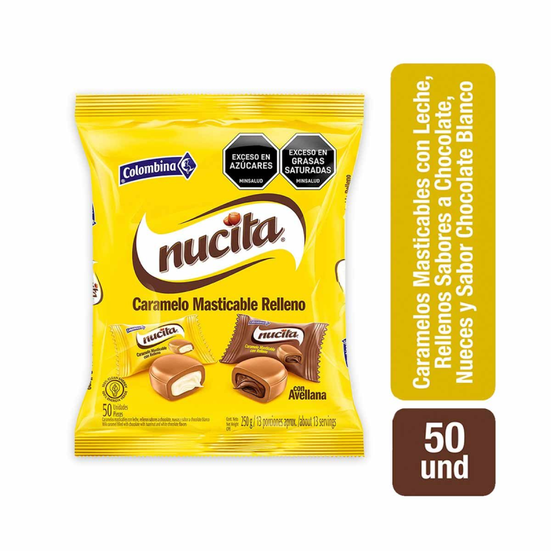 Caramelo Nucita Masticable 50 Und