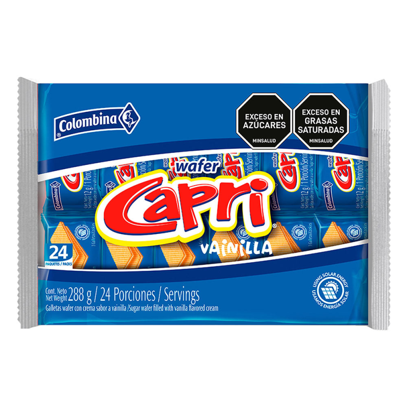 Galletas Capri Vainilla Mentalizada 288 Gr
