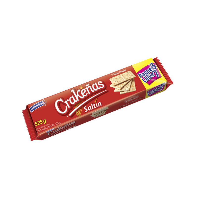 Galletas Colombina Crakenas Saltin Pague 6 Lleve 7 Tacos 525 Gr