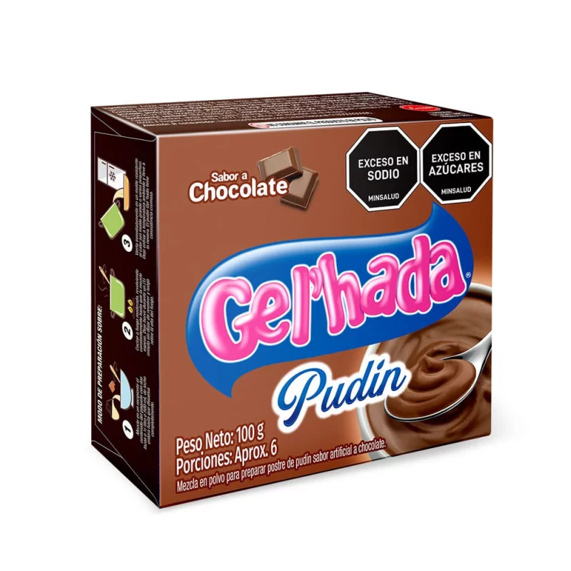 Pudin Gelhadax100g Chocolate