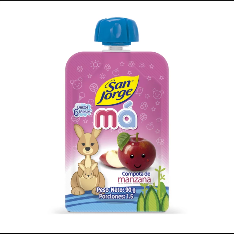 Compota San Jorge Manzana Doypack 90 Gr