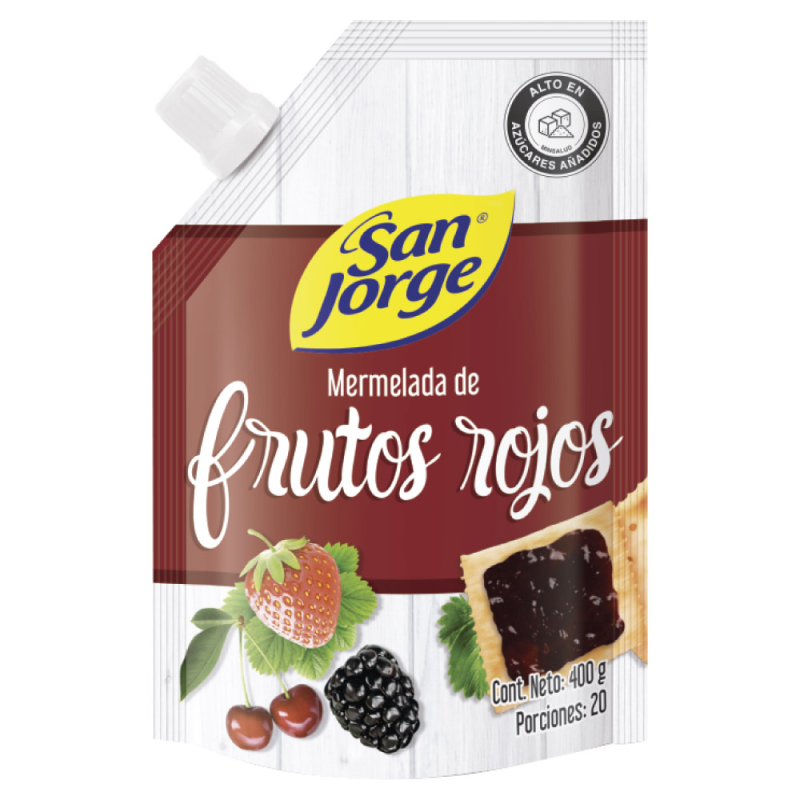 Mermelada San Jorge Frutos Rojos Doypack 400 Gr