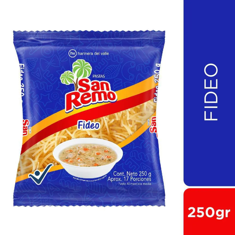 Pasta San Remo Fideos 200 Gr