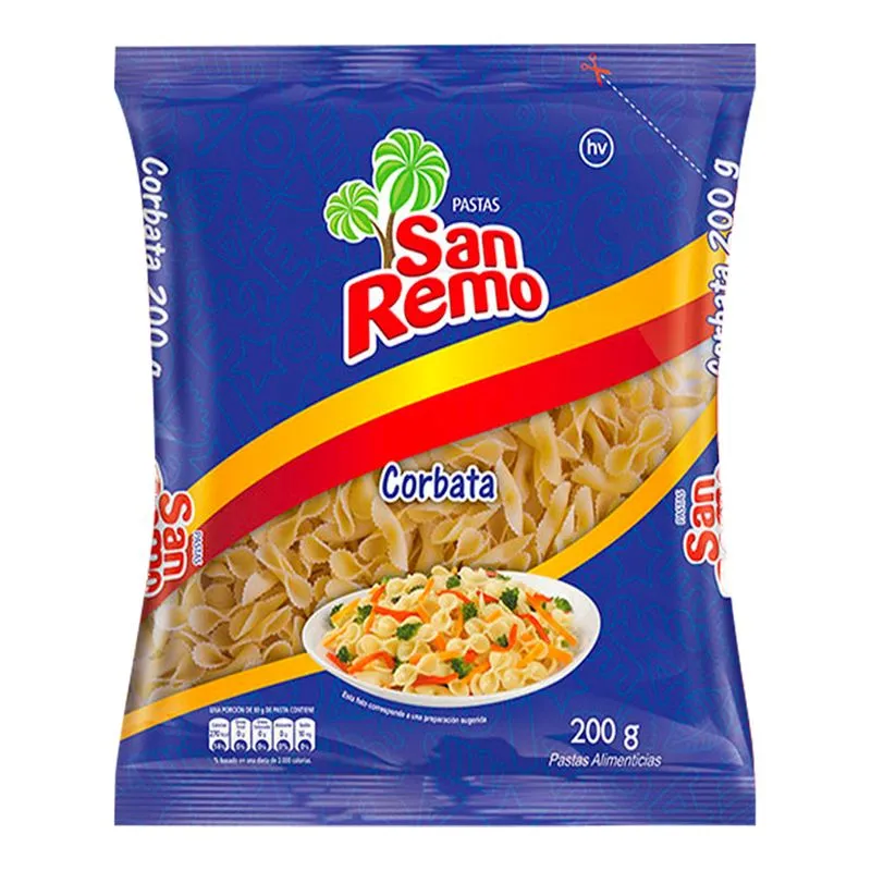 Pasta San Remo Corbata 200 Gr
