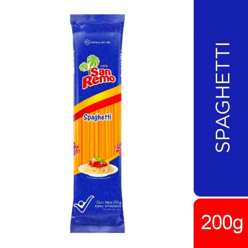 Pasta San Remo Spaguetti 200 Gr