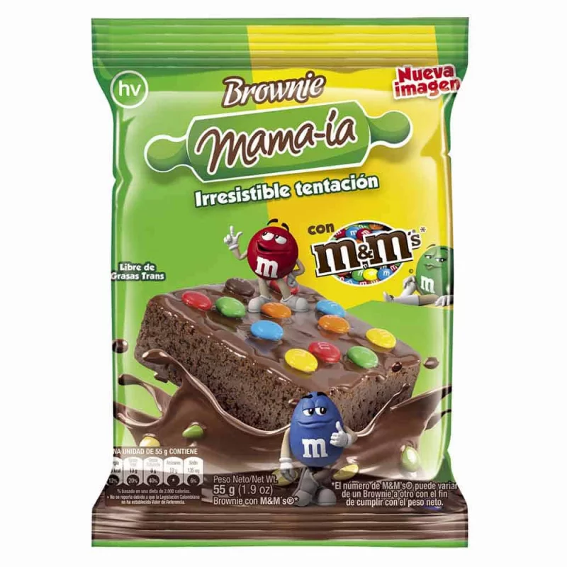 Brownie Mama-ia*55g Con M&mžs Indiv