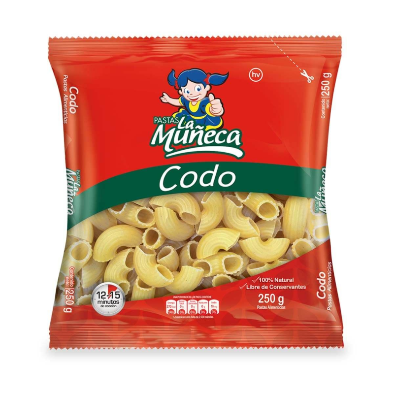 Pasta La Muneca Codo 250 Gr