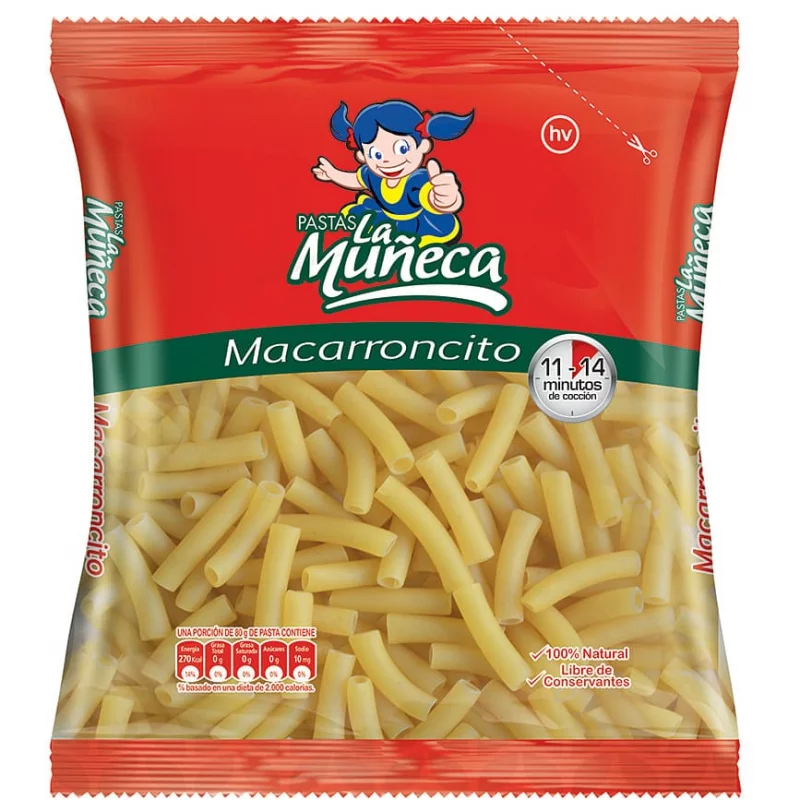 Pasta Macarroncito Muneca X 250g