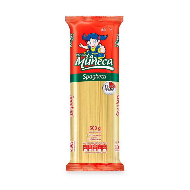 Pasta La Muneca Spaguetti 500 Gr