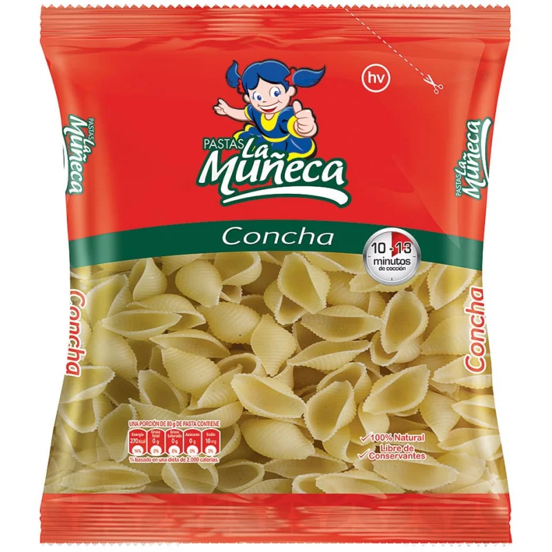 Pasta Concha Muneca X 500g