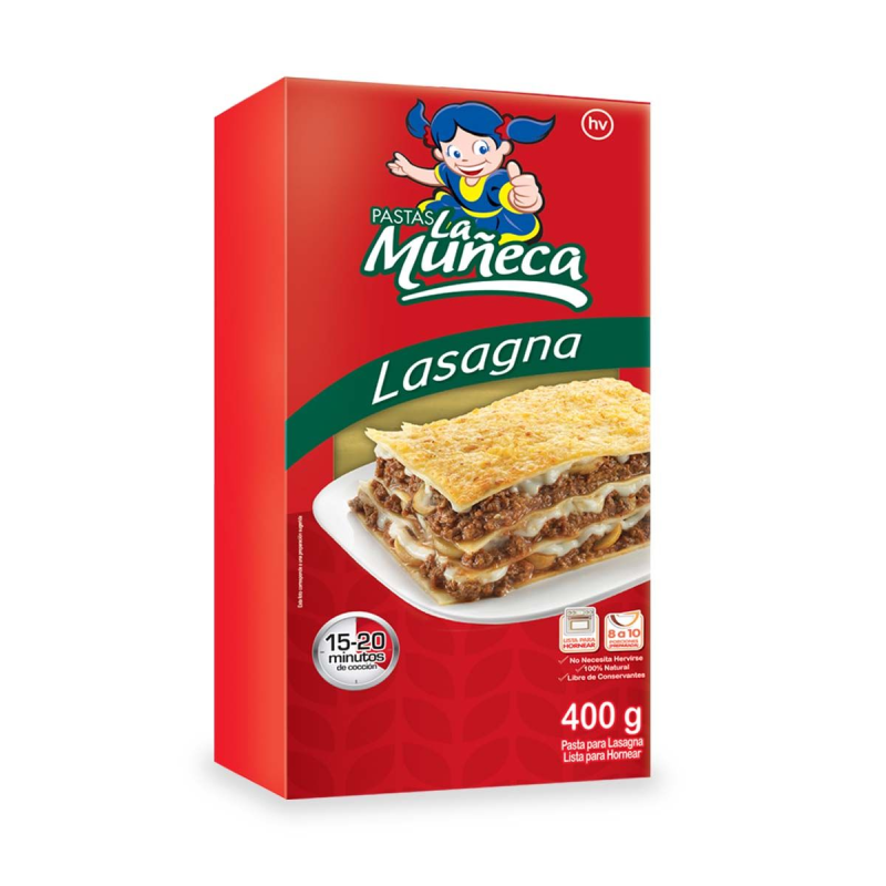 Pasta La Muneca Lasagna 400 Gr