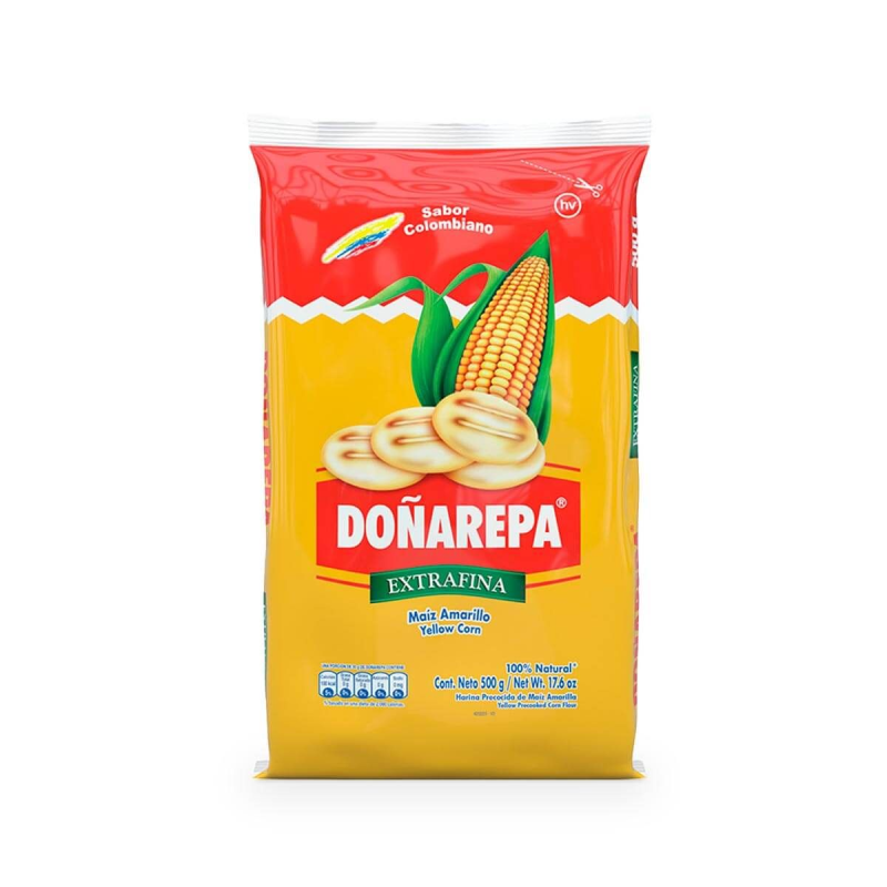 Harina De Maiz Dona Arepa Amarilla 500