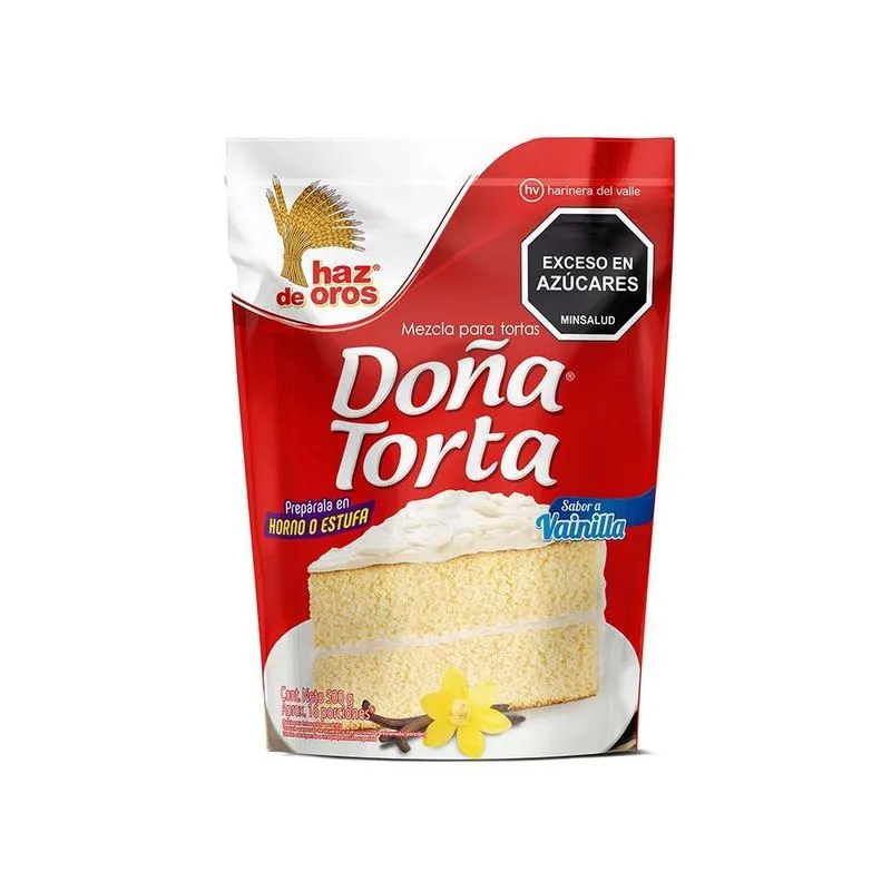 Mezcla Para Torta Haz De Oros Vainilla 500 Gr
