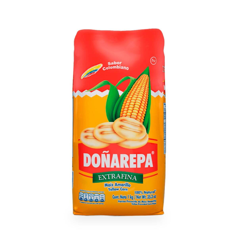 Harina De Maiz Dona Arepa Amarilla 1000