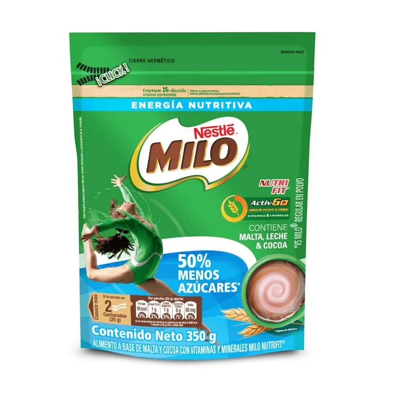Bebida Instantanea Milo Activ Go Doypack 350 Gr