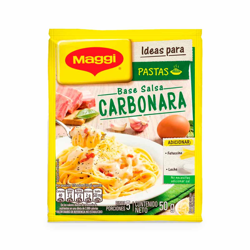 Base Maggi Pasta Carbonara 50 Gr