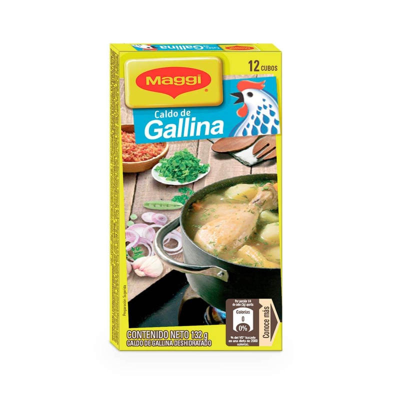 Caldo De Gallina Maggi Cubos 12 Und 11 Gr