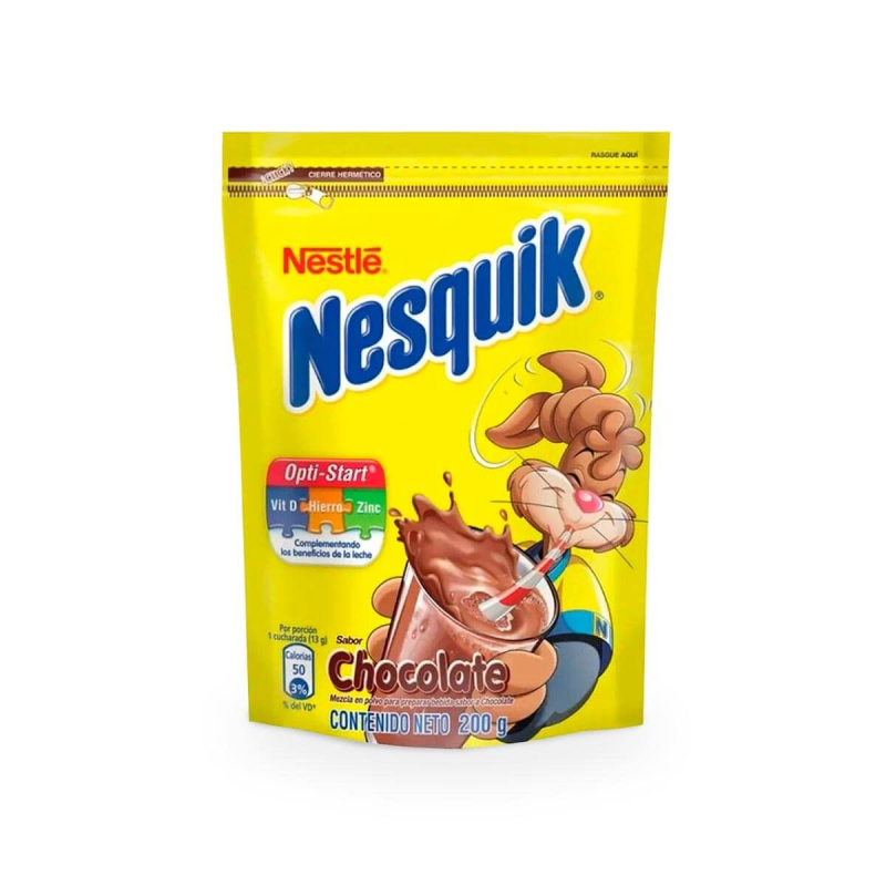 Bebida Instantanea Nesquik Chocolate 200 Gr