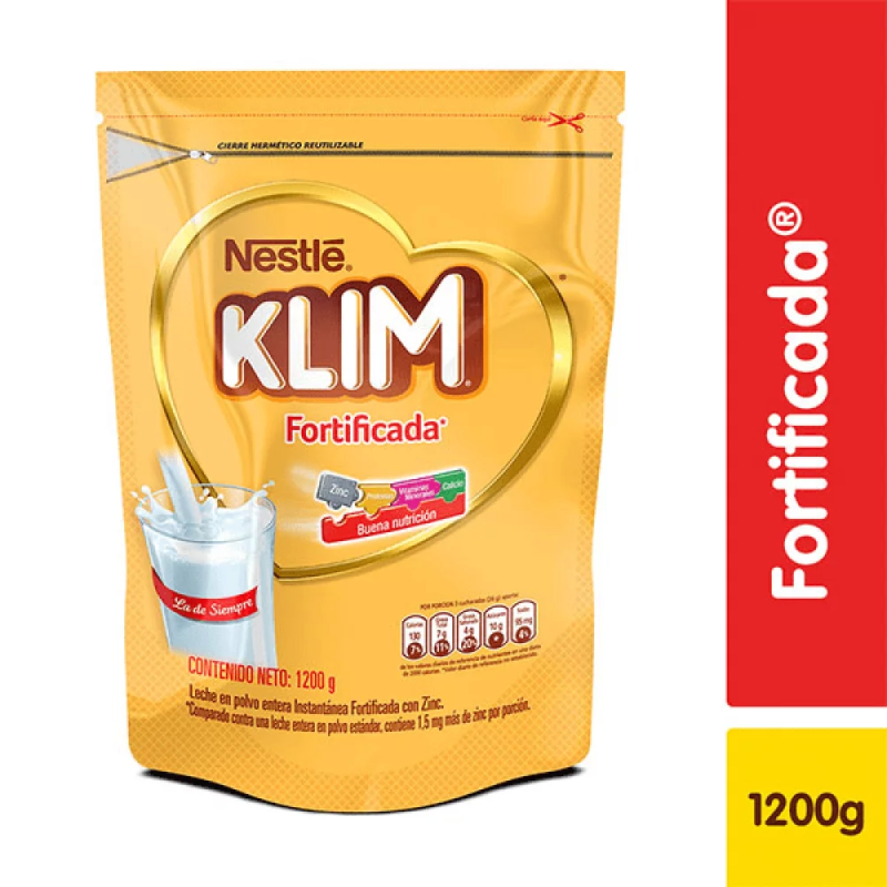 Leche En Polvo En Polvo Klim Fortificada 1200