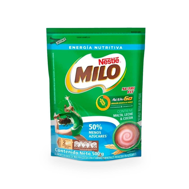 Bebida Instantanea Milo Free Activ Go 500 Gr