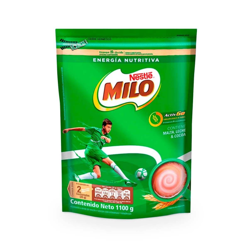 Bebida Instantanea Milo Actigen Doypack 1100 Gr