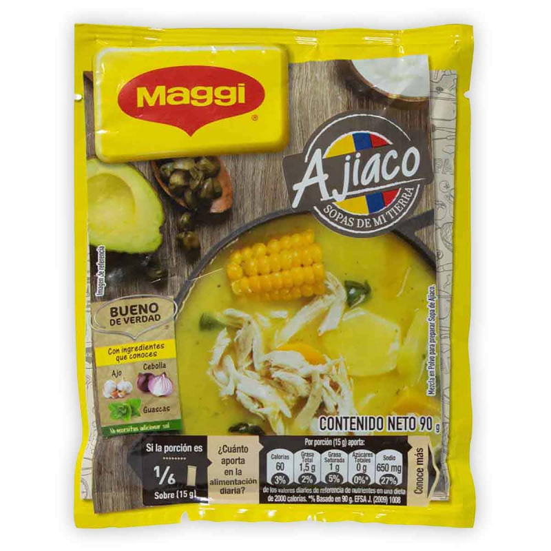 Sopa Maggi Mi Tierra Ajiaco 6 Und 90 Gr