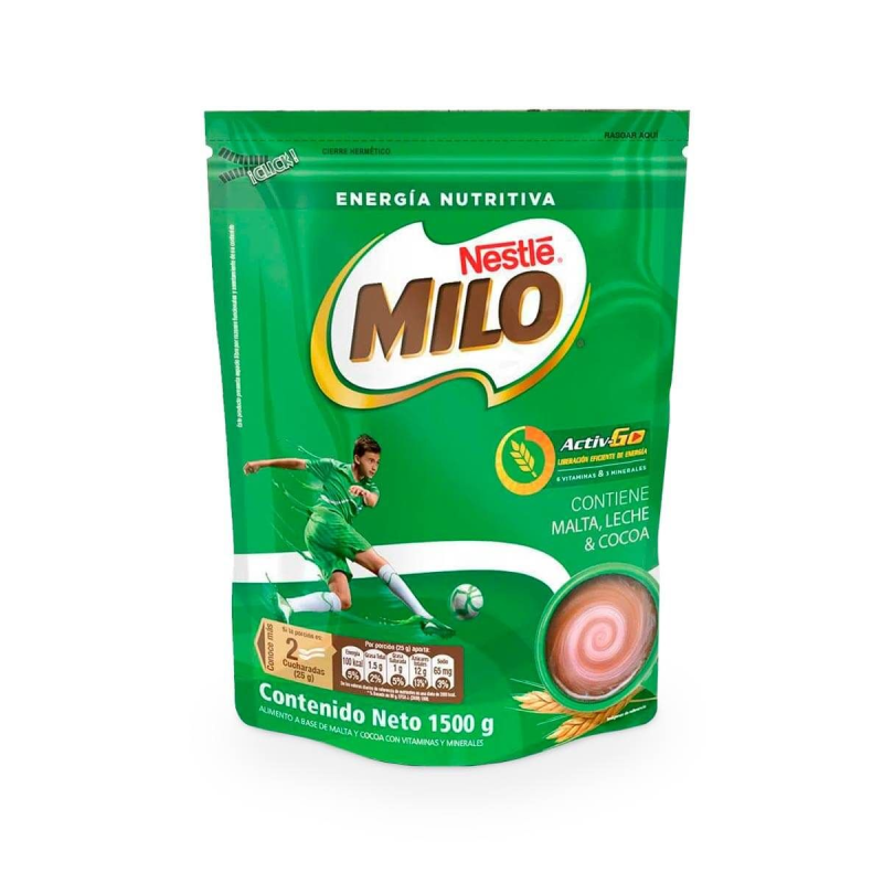 Bebida Instantanea Milo Activ Go Doypack 1500 Gr