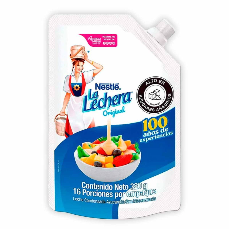 Leche Condensada La Lechera Lechera Doypack 320