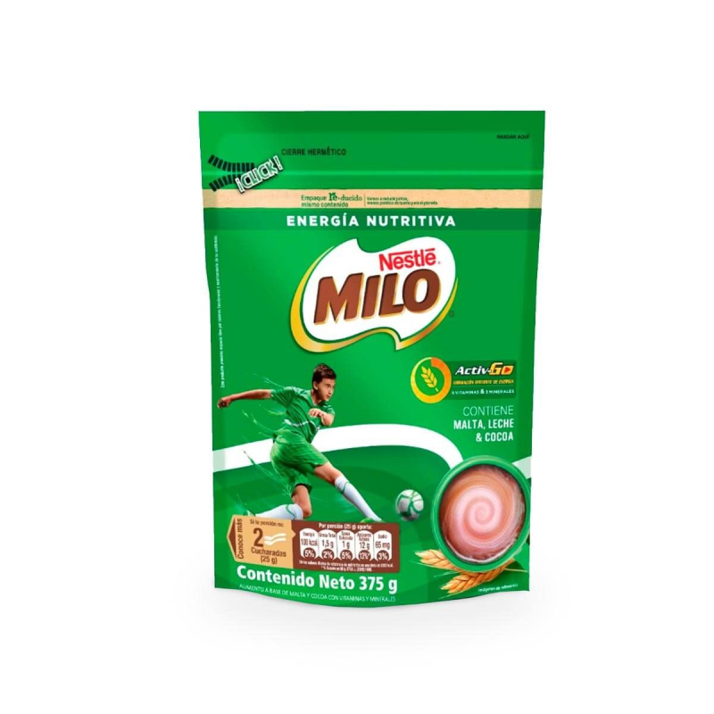 Bebida Instantanea Milo Activ Go Doypack 375 Gr
