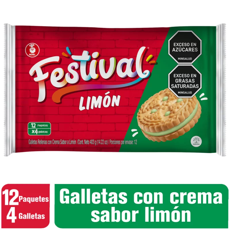 Galleta Festival X 12unidad Limon