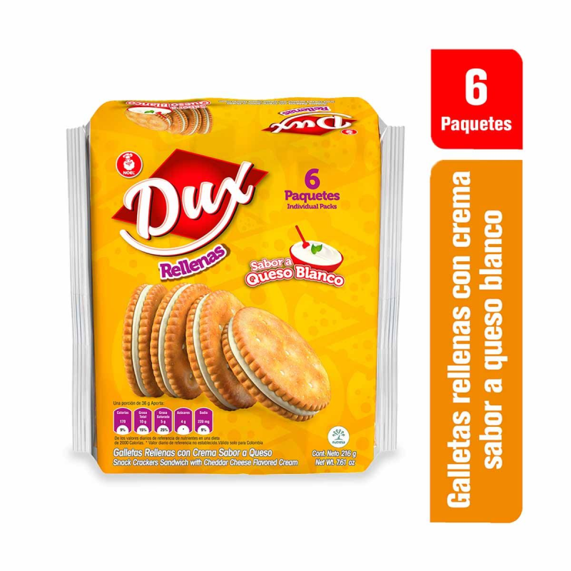 Galletas Dux Rellenas De Queso