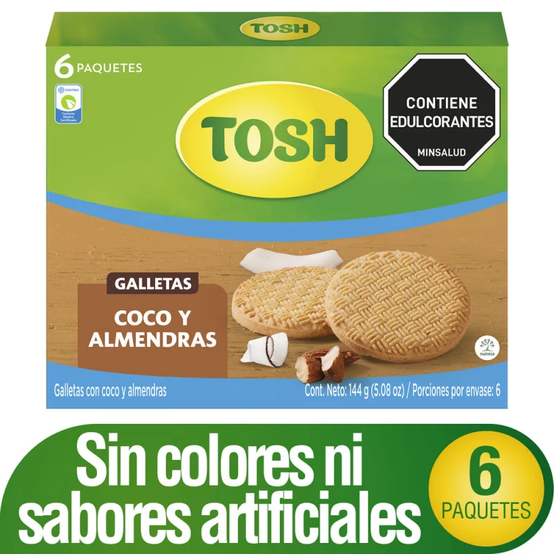 Galleta Tosh Fussion Cereal X 2 Tacos X 382g