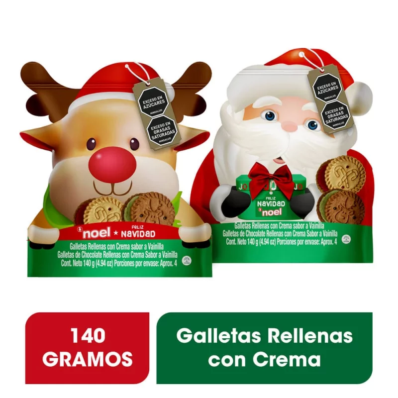 Galleta Navidad Figuras Noelx140g