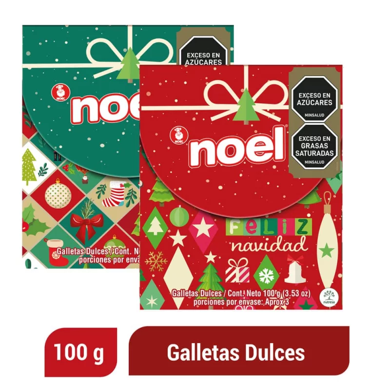 Galleta Navidad Plegadiza Noelx100g