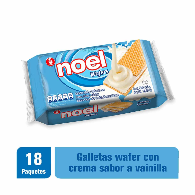 Galletas Noel Wafer Noel Vainilla