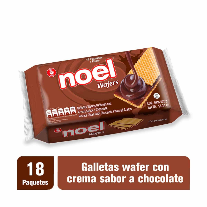 Galletas Noel Wafer Noel Chocolate