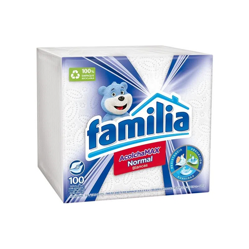 Servilleta Familia Acolchamax Normal 100 Und