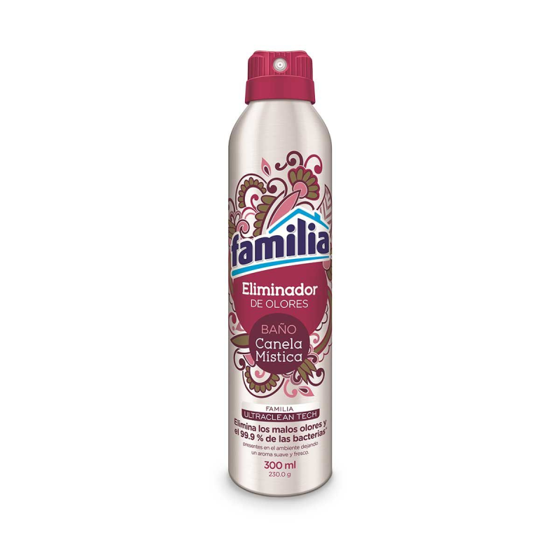 Eliminador De Olor Familia Bano Canela 300 Ml