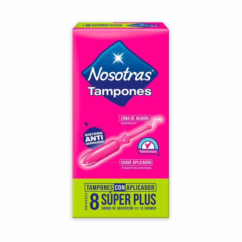 Tampones Nosotras Con Aplicador Super Plus 8 Und