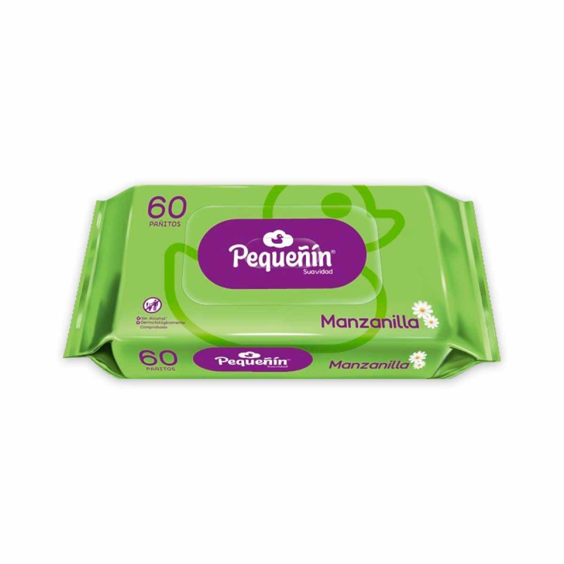 Panitos Humedos Pequenin Manzanilla 60 Und