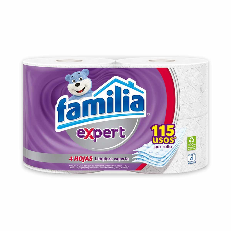 Papel Higienico Familia Expert 4 Rollos