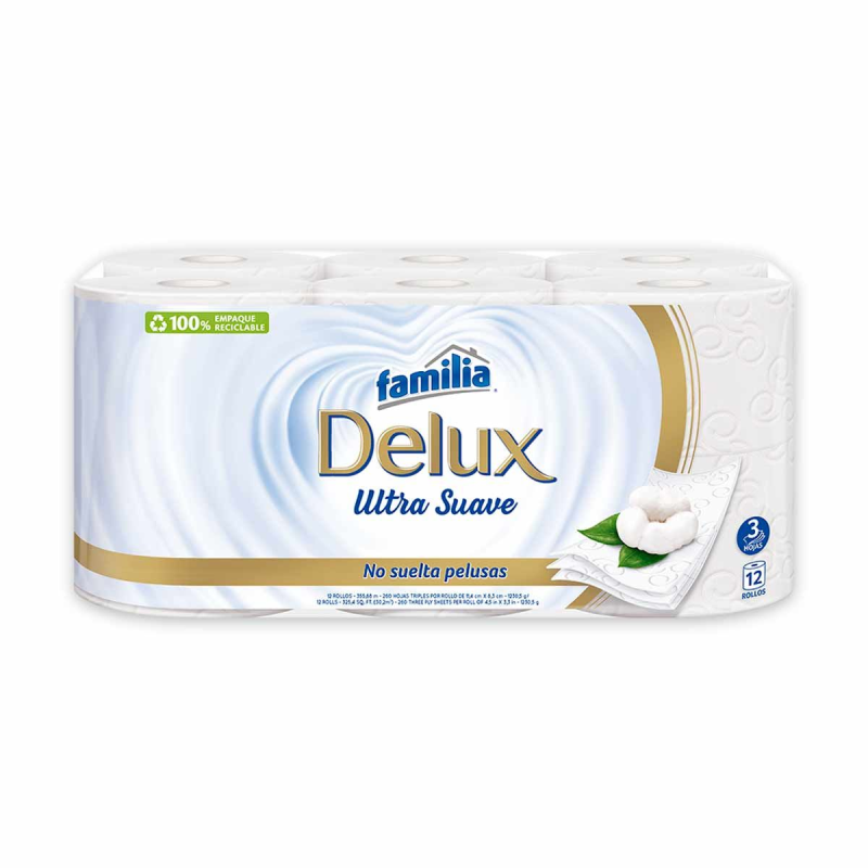 Papel Higienico Familia Delux Ultra Suave 12 Rollos