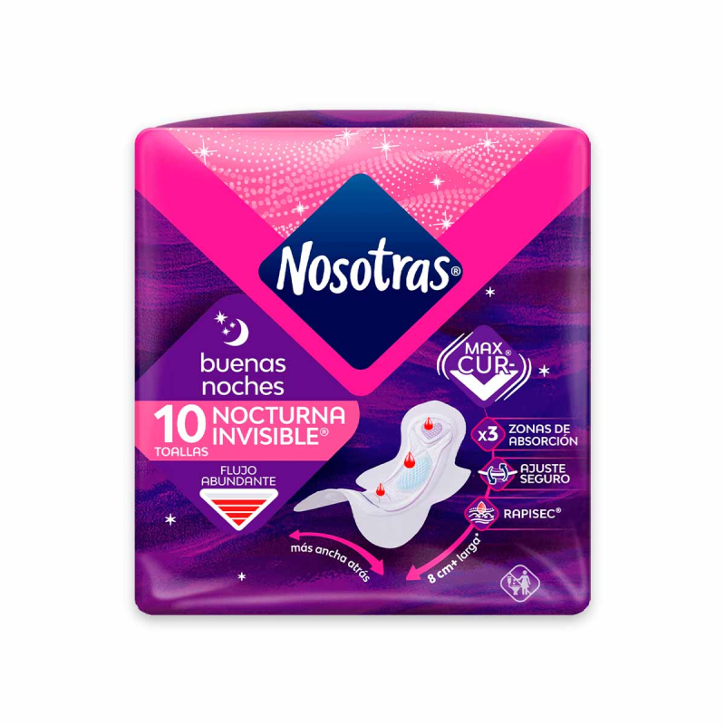 Toalla Higienica Nosotras Buenas Noches 10 Und