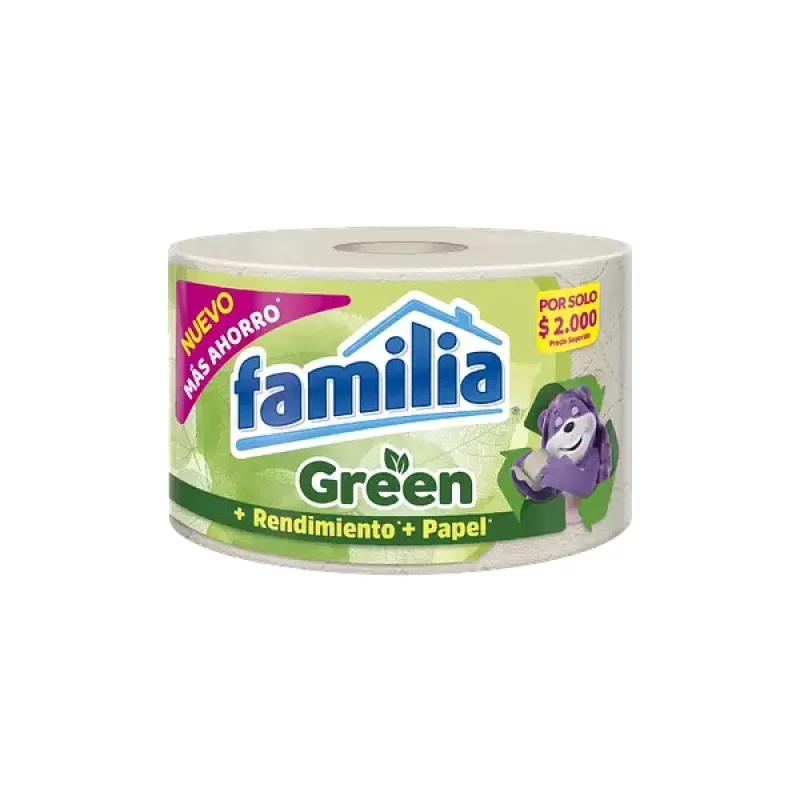 Papel Higienico Green Familiax1 Rollo