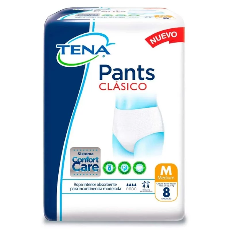 Panal Tena X 8 Unidad Pants Clasico Medium