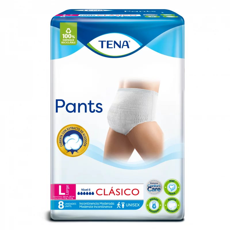 Panal Tena X 8unidad Pants Clasico Large